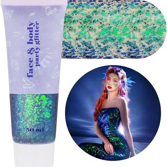 MEICOLY Chameleon Green Face Body Glitter - Picture 1 of 6
